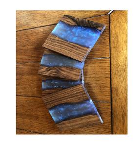 Sous-verre décoratif en bois d'acacia en résine époxy, fait à la main en bois, boisson, thé, pierre, de l'Inde, design moderne, nouveau design - Product Image 4