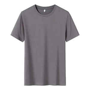 Meilleure vente hommes 100% coton T-Shirts nouveau Style d'été mode couleurs Jersey tissu lavé Technique à manches courtes col rond - Product Image 4