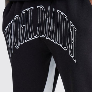 กางเกงวิ่งขนแกะแบบเรียงซ้อนเอวสูงของผู้ชายกางเกงขาบานแบบลำลองขายาวเอวยางยืดโลโก้ออกแบบได้ตามต้องการ - Product Image 5