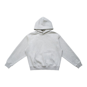 Sweat à capuche surdimensionné en molleton français polyester/coton 340g, lourd, brodé, écologique, pour homme, streetwear de luxe - Product Image 2