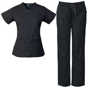 Suave elástico enfermera moda mujer elegante médico enfermera Hospital uniformes poliéster rayón Spandex y algodón Spandex - Product Image 2