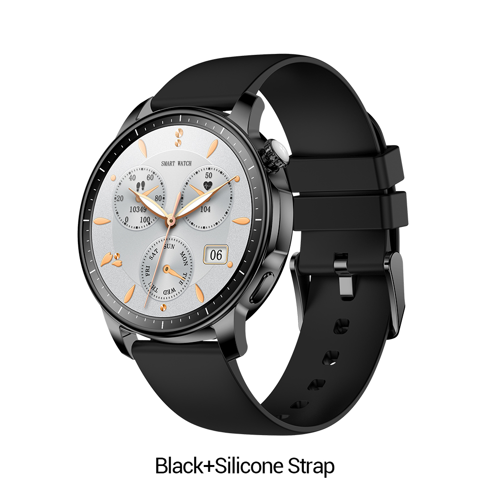 Black+Silicone Strap