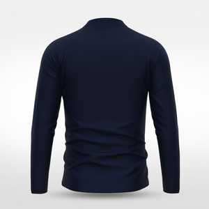 T-shirt à col zippé réversible léger pour homme – Haut d'entraînement athlétique, couche de sport décontractée pour la course et le fitness - Product Image 6