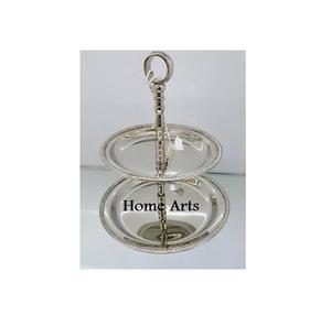 Stainless Steel 3 <b>Tier</b> <b>Cake</b> <b>Stand</b> Highest Quality Round Shape Dessert Snacks <b>Stand</b> At Affordable Pricing - Product Image 3