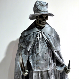 Esqueleto Eléctrico Animatrónico, Modelo de Calavera, Decoración Interior de Metal Impermeable para Jardín, Centro Comercial, Parque de Aventuras, Parque de Diversiones - Product Image 1