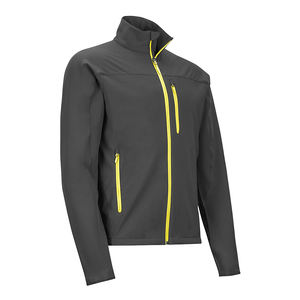Chaqueta Softshell para hombre con logotipo impreso con cremallera completa 2024, fabricante OEM, chaquetas Softshell deportivas a prueba de viento - Product Image 3