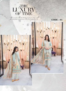 ชุดเดรสสไตล์ปากีสถานสำหรับผู้หญิงชุดเดรสผ้าฝ้าย/สนามหญ้า Shalwar Kameez - Product Image 4