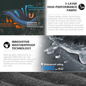 Pantalones de esquí OEM personalizados para hombre con interior térmico, carcasa impermeable, logotipo de tela transpirable, marca y etiquetado - Product Image 4