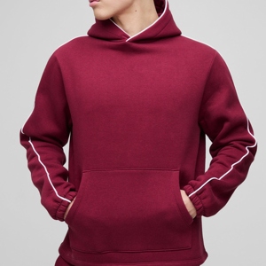 Latest Fashion Casual Winter Hooded Men's Tracksuits Quick Dry Breathable 2-Piece Pullover Hoodie & <b>Trouser</b> Set Custom Logo - Product Image 5
