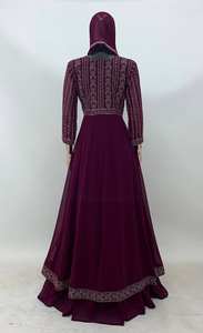 High Quality Women's Designer Faux Georgette Anarkali <b>Suit</b> Attractive Indian Pakistani Traditional Festival Wear with Salwar - Product Image 5