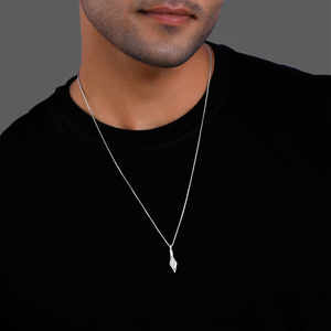 จี้ว่าวเงินรูปทรงเรขาคณิตสำหรับเขาทำจากไทเทเนียมอัลลอยทองแดงผสมทองแดงผสมเพชรเพทายรูปสัตว์จำนวนมุก - Product Image 4