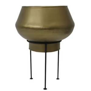 Jardinière soudée en fer rond à l'intérieur étanche à l'eau naturel avec pot de laque pour la décoration intérieure faite à la main personnalisée - Product Image 4