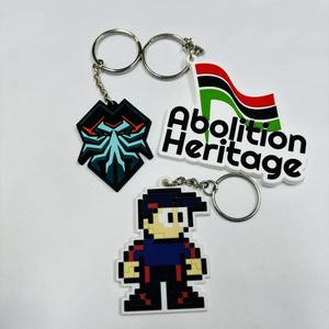 Fabricant OEM logo personnalisé porte-clés en caoutchouc PVC caoutchouc souple Anime hibou dessin animé coloré charme porte-clés distributeur Machine - Product Image 3