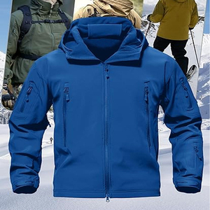 Veste Softshell à Capuche Respirante de Haute Qualité pour l'Hiver Unisexe Coupe-Vent Imperméable Design Personnalisé Vêtements de Sport de Plein Air - Product Image 5