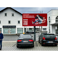 Papan tanda tampilan Led depan terbuka warna penuh 1920*960 P3 layar Led dua sisi papan iklan untuk iklan