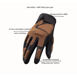 Gants de moto en cuir imperméables respirants été hiver doigts complets motard motocross unisexe - Product Image 5