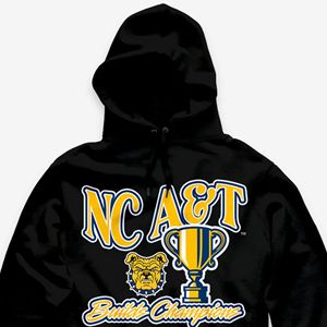 Carolina del Norte A & T Aggies Sudadera con capucha Bulldog Built Champions Collection Invierno Forrado Anti-retráctil Bordado Múltiples colores OEM - Product Image 6