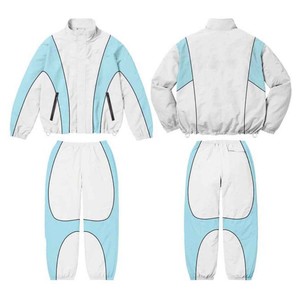 Ensemble de survêtements de jogging en velours unisexe avec logo personnalisé pour hommes, quantité minimale de commande basses, veste deux pièces de couleur unie, vêtements de jogging respirants - Product Image 4