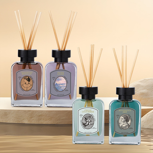 Diffuseur de parfum sans flamme WY 4 Styles 120ml en verre, diffuseur d'ambiance de luxe pour bureau, hôtel, chambre, aromathérapie, parfum d'intérieur - Product Image 1