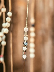 Pulsera de Acero Inoxidable DAFNI BIG PAZAR con Circonita y Perla de Imitación - Regalo de Moda de Estambul - Product Image 5