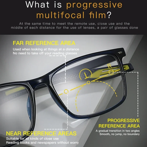 <span class=keywords><strong>Lunettes</strong></span> de Lecture <span class=keywords><strong>Progressives</strong></span> Sportives Multifocales Photochromiques Anti-Lumière Bleue pour Presbytie avec Logo Personnalisé pour Hommes et Femmes Tendance - Product Image 2