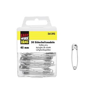 Easy Work Pack of 30 Safety <b>Pins</b> 12-Piece Unit Essential for Needlework Safety - Product Image 1