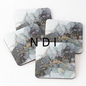 Posavasos de mármol personalizados ecológicos, mesa de comedor clásica, decoración superior, forma cuadrada, té, café, taza de cerveza, posavasos de té de mármol - Product Image 2