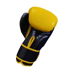 Gants de boxe professionnels en cuir PU, poignées imprimées de logo personnalisé, meilleures ventes, gymnases 6oz pour adultes, fabriqués au Pakistan, vente en gros - Product Image 4