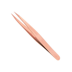 Pinzas para Pestañas de Belleza de la Mejor Calidad, Recubiertas de Oro Rosa, Punta Puntiaguda, Pinzas para Pestañas de Acero Inoxidable Alemán - Product Image 1
