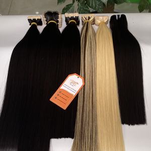 เทปต่อผมเรสเม่แบบ100% ผมมนุษย์แบบเวียดนามม้วนคู่แบบมีห่วงสีไม่ผ่านกระบวนการ - Product Image 6