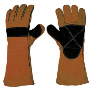 Gants de soudage en cuir de vache fendu de haute qualité isolés résistants à la chaleur gants de travail de sécurité tissu de protection pour haute - Product Image 6