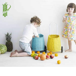 Panier à jouets pour bébé avec poignées et roues, choix populaire - Product Image 4