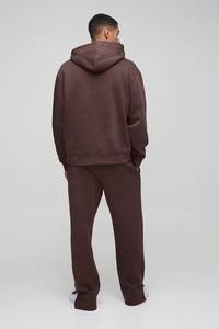 Conjunto de sudadera con capucha y cremallera de gran tamaño de alta calidad, logotipo impreso DTG personalizado, ropa de calle de peso pesado, chándal de estilo Hip Hop para hombres - Product Image 6