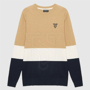 Nouveauté : Pull en maille pour homme, design personnalisé, 100 % coton, motif uni, vente directe d'usine, soldes d'hiver, vente en gros - Product Image 2