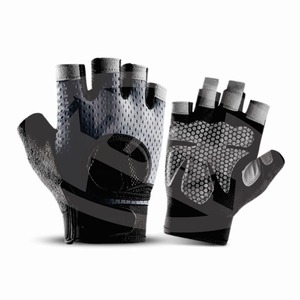 Gants en coton de qualité supérieure Gants tricotés noirs à pois en PVC Logo personnalisé Gants de fitness pour la gymnastique Sports Pêche Sécurité Protection du travail - Product Image 1