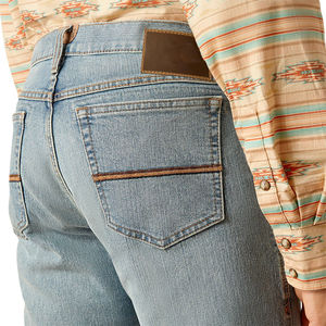 กางเกงยีนส์เอวกว้างผู้ชายใส่สบายทุกขนาดทรงเข้ารูปปกติ - Product Image 6