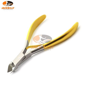 Pince à cuticules en acier inoxydable de qualité supérieure Jackbilly Enterprises, demi-or, coupe-ongles, coupe-ongles, 10 cm, lame pointue, lame droite - Product Image 2