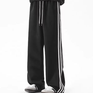 Pantalon droit à jambe large décontracté personnalisé de grande taille pour hommes Streetwear Pantalons pour hommes - Product Image 1