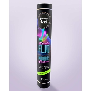 Bracelets fluorescents Party Love, 15 pièces, pour fêtes, festivals, mariages, concerts - Product Image 1