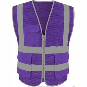 Men's Safety <b>Vest</b> Outerwear Casual Workwear <b>Reflective</b> Customized Logo & Construction <b>Vest</b> for Adults - Product Image 2