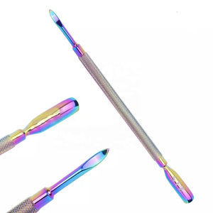 KAAMIR INSTRUMENTS Ergonomic Handle Stainless Steel <b>Nail</b> <b>Pusher</b> Salon Anti-Slip <b>Cuticle</b> Remover Comfortable Grip Tool Manicure - Product Image 2
