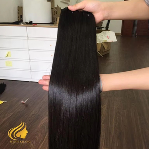 Extensiones de cabello humano recto de hueso Virgen sin procesar Paquetes de cabello Remy vietnamita súper doble dibujado - Product Image 1