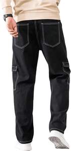 Pantalon en denim de haute qualité, au design unique et à usage de rue pour hommes, couleur noire, pantalon en jean avec service OEM - Product Image 2