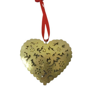 Decoración de Pared de Corazón Colgante de Metal Plateado, Ideal para Sala de Estar, Decoración Navideña, Hecho a Mano, Venta al por Mayor - Product Image 2