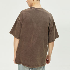 Camiseta Vintage de Algodón 100 % de 230 g/m² con Lavado Ácido para Hombre, Unisex, Talla Grande, Informal, de Manga Corta, OEM - Product Image 5