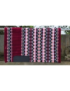 Manta de sillín occidental de lana hecha a mano, almohadilla de caballo transpirable duradera para Trail Ranch Riding Roping Arena y Rodeo - Product Image 1