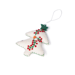 แฮนด์เมดเป็นมิตรกับสิ่งแวดล้อมรู้สึกต้นคริสต์มาสแขวนเครื่องประดับตกแต่งสําหรับเกล็ดหิมะคริสต์มาส - Product Image 2