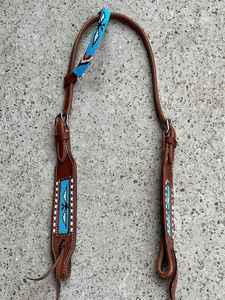 Juego de tachuelas con cuentas de precio al por mayor para brida occidental, cuello de pecho de una oreja y tachuelas Thunderbird para productos de caballo - Product Image 2