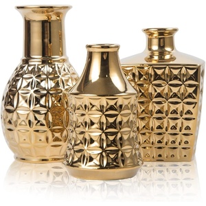 Jarrón de aluminio de color dorado, decoración de Metal atemporal, florero personalizable, jarrón elegante personalizado para el hogar y la Oficina - Product Image 1