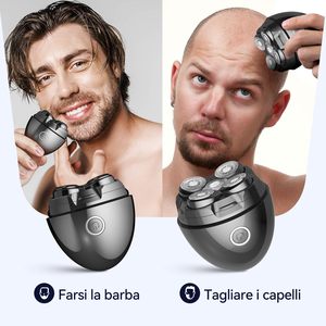 Afeitadora Eléctrica para Hombre con Cabezal Flotante, Recortadora de Barba, Uso en Seco/Húmedo, Resistente al Agua (IPX7), 120 Minutos de Autonomía, Carga Tipo-C - Product Image 2